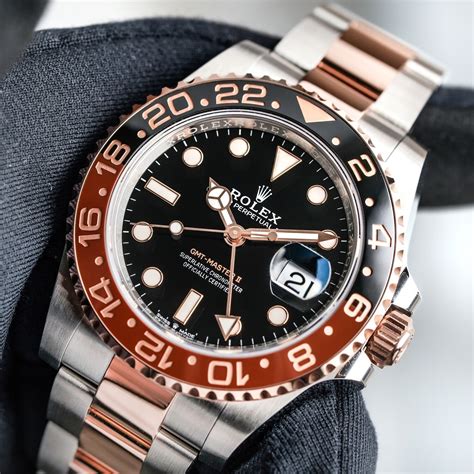 rolex gmt master 2 rose gold stahl|rolex gmt master ii everose.